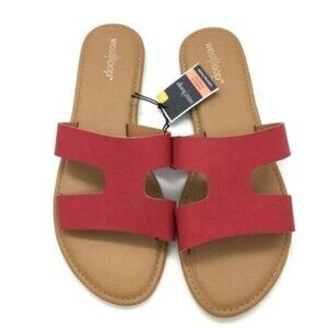 West Loop Flat Slip On Slide Sandals Size 9 / 10 New